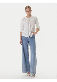 Morgan Bluzka 261-TSKY Biały Regular Fit. Kolor: biały. Materiał: syntetyk #3