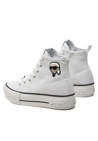 Karl Lagerfeld - KARL LAGERFELD Trampki KL60444 Biały. Kolor: biały. Materiał: materiał