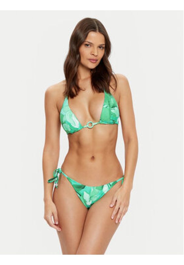 Seafolly Dół od bikini Secret Garden 40651-220 Zielony. Kolor: zielony. Materiał: syntetyk