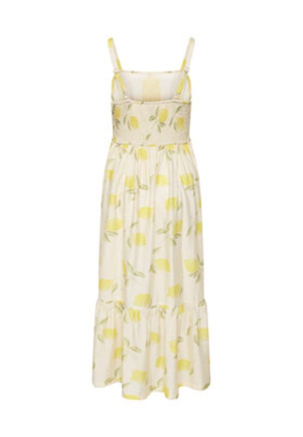 only - ONLY Sukienka letnia Eve 15350884 Beżowy Regular Fit. Kolor: beżowy. Materiał: wiskoza. Sezon: lato