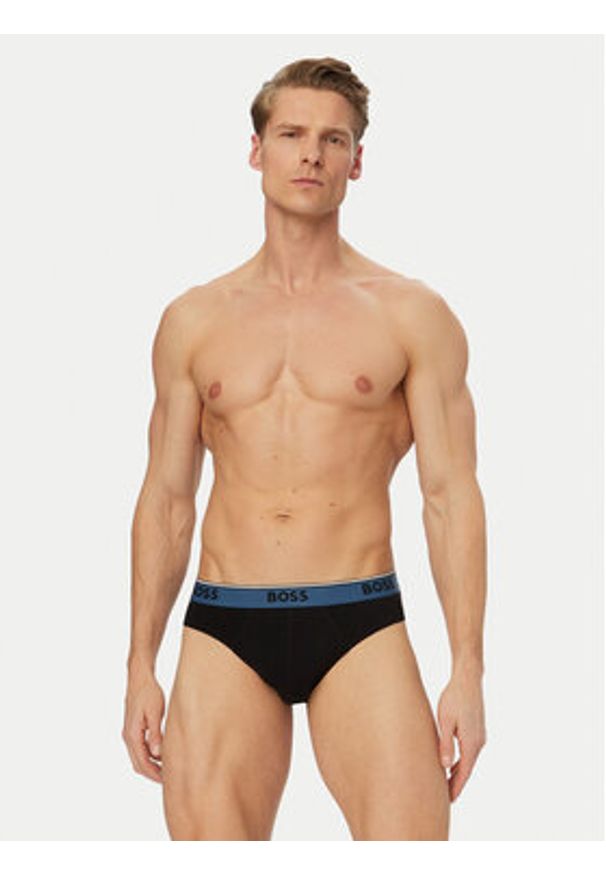 BOSS Komplet slipów 50554683 Czarny. Kolor: czarny. Materiał: bawełna