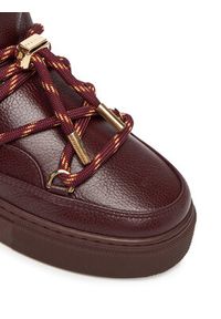 Inuikii Śniegowce Full Leather Gloss 1001.001.0371 Bordowy. Kolor: czerwony. Materiał: skóra #5