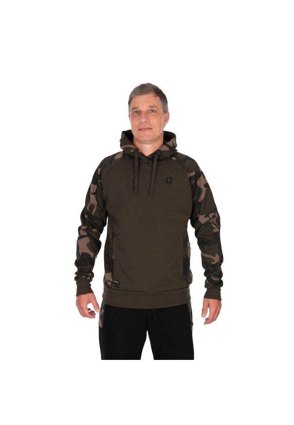 FOX - Bluza Z Kapturem Męska Wędkarska Fox Khaki Camo Premium 310 Hoodie. Typ kołnierza: kaptur. Kolor: wielokolorowy