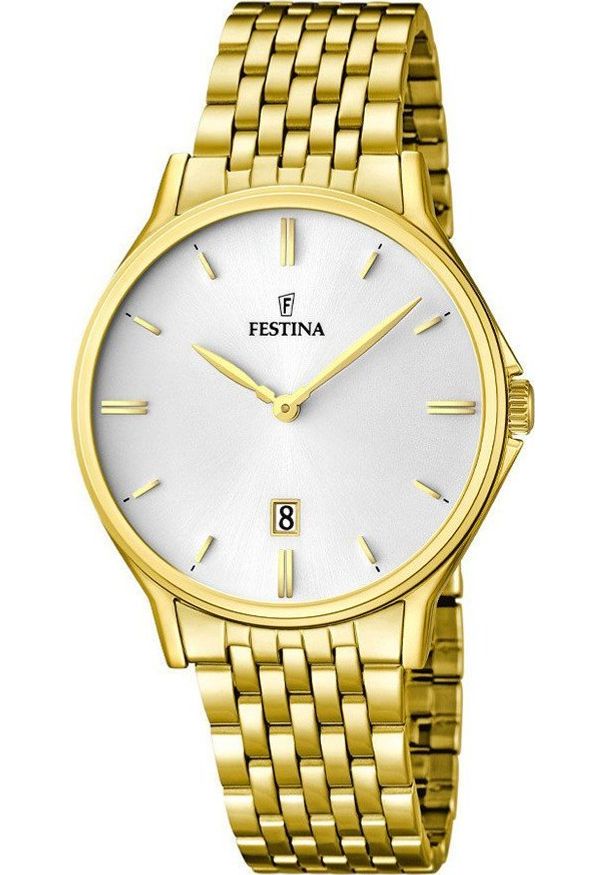 Zegarek Festina Zegarek męski Festina F16746-1 złoty. Kolor: złoty