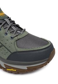 skechers - Skechers Trekkingi Arch Fit Road Walker 237688 GRN Khaki. Kolor: brązowy. Materiał: zamsz, skóra. Sport: turystyka piesza #4