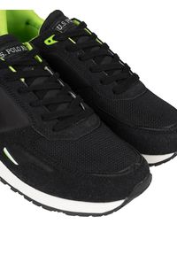 U.S. Polo Assn. Sneakersy "Tabry003" | Tabry 003 | Mężczyzna | Czarny. Kolor: czarny. Materiał: materiał, skóra ekologiczna. Wzór: nadruk, aplikacja