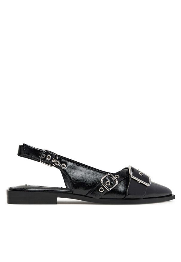 Steve Madden Baleriny SM11003901 Czarny. Kolor: czarny. Materiał: skóra