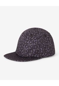 Kenzo - KENZO - Szara logowana czapka z daszkiem. Kolor: szary. Materiał: materiał #2