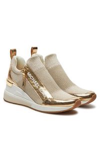 MICHAEL Michael Kors Sneakersy Willis Wedge Trainer 43R5WIFS3D Złoty. Kolor: złoty. Materiał: skóra #6