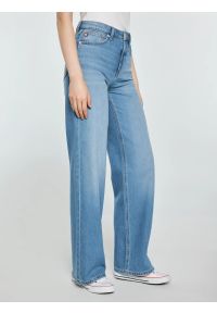 Big-Star - Jeansy damskie z szeroką nogawką niebieskie Atrea 111. Stan: podwyższony. Kolor: niebieski. Sezon: lato. Styl: vintage, retro, klasyczny #6