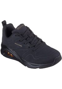 skechers - Adidasy Skechers Tres-air Uno - Ah -, Kobiety. Kolor: czarny. Materiał: materiał, syntetyk. Sport: turystyka piesza