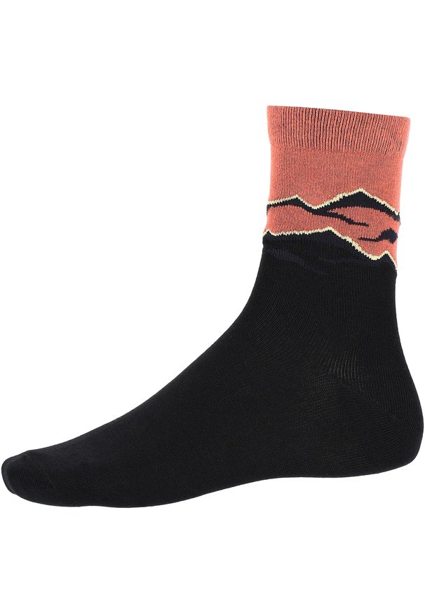 Skarpety trekkingowe damskie Viking Boosocks Mid Bamboo Lady. Kolor: czarny, brązowy, wielokolorowy. Sport: turystyka piesza