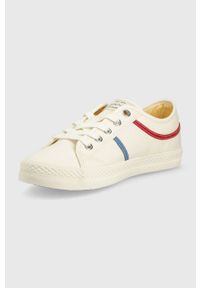 GANT - Gant tenisówki Pinestreet damskie kolor beżowy. Nosek buta: okrągły. Zapięcie: sznurówki. Kolor: beżowy. Materiał: guma