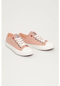 Cross Jeans Tenisówki damskie kolor różowy. Nosek buta: okrągły. Zapięcie: sznurówki. Kolor: różowy. Materiał: guma #4