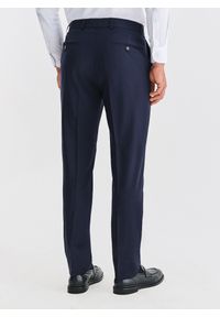 Pako Lorente - PAKO LORENTE - Wełniany granatowy garnitur męski. Kolor: niebieski. Materiał: wełna #6