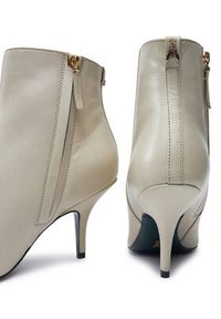 Patrizia Pepe Botki 8Y0094/L048-W338 Écru. Materiał: skóra