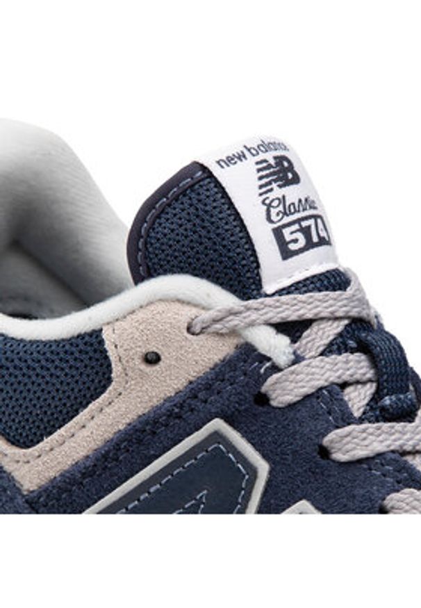 New Balance Sneakersy GC574EVN Granatowy. Kolor: niebieski. Materiał: zamsz, skóra. Model: New Balance 574