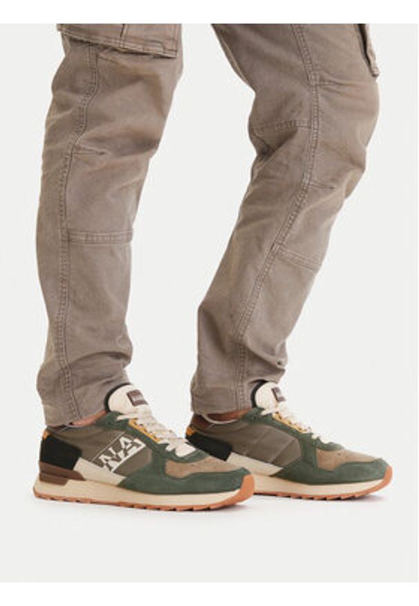 Napapijri Sneakersy Stab NP0A8BNY Zielony. Kolor: zielony. Materiał: materiał