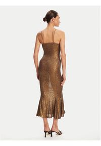 NORMA KAMALI Sukienka koktajlowa ST4243SQ162151 Brązowy Slim Fit. Kolor: brązowy. Materiał: syntetyk. Styl: wizytowy #5