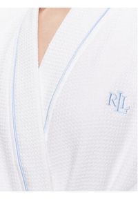 Lauren Ralph Lauren Szlafrok ILN42241 Biały Regular Fit. Kolor: biały. Materiał: syntetyk, bawełna