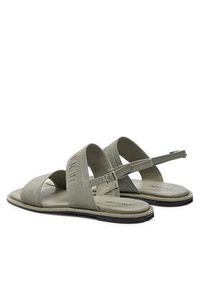 Calvin Klein Sandały Flat Sandal He HW0HW01990 Szary. Kolor: szary. Materiał: materiał