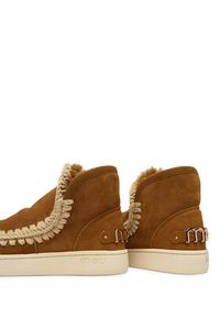 Mou Śniegowce MU.FW741001A Brązowy. Kolor: brązowy. Materiał: zamsz, skóra #5
