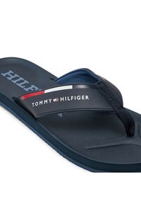 TOMMY HILFIGER - Tommy Hilfiger Japonki Comfort Hilfiger Beach Sandal FM0FM05096 Granatowy. Kolor: niebieski