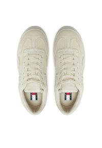 Tommy Jeans Sneakersy The Greenwich Flatform Elevated EN0EN02676 Beżowy. Kolor: beżowy. Materiał: skóra, zamsz #5