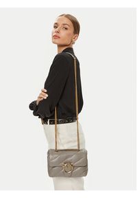 Pinko Torebka Love Mini Puff Cl AI 23-24 PLTT 100039 A0F2 Beżowy. Kolor: beżowy. Materiał: skórzane
