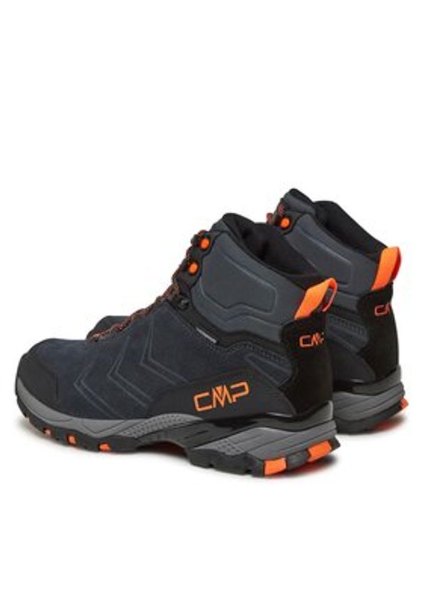 CMP Trekkingi Melnick Mid WP 3Q18587 Granatowy. Kolor: niebieski. Materiał: zamsz, skóra. Sport: turystyka piesza