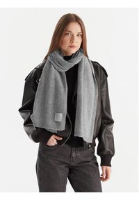 Calvin Klein Szalik Emblem LV04D8014G Szary. Kolor: szary. Materiał: kaszmir #6