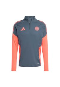 Adidas - Kurtka dresowa Bayern Monachium 2025/26. Kolor: szary. Materiał: dresówka. Sport: piłka nożna #1