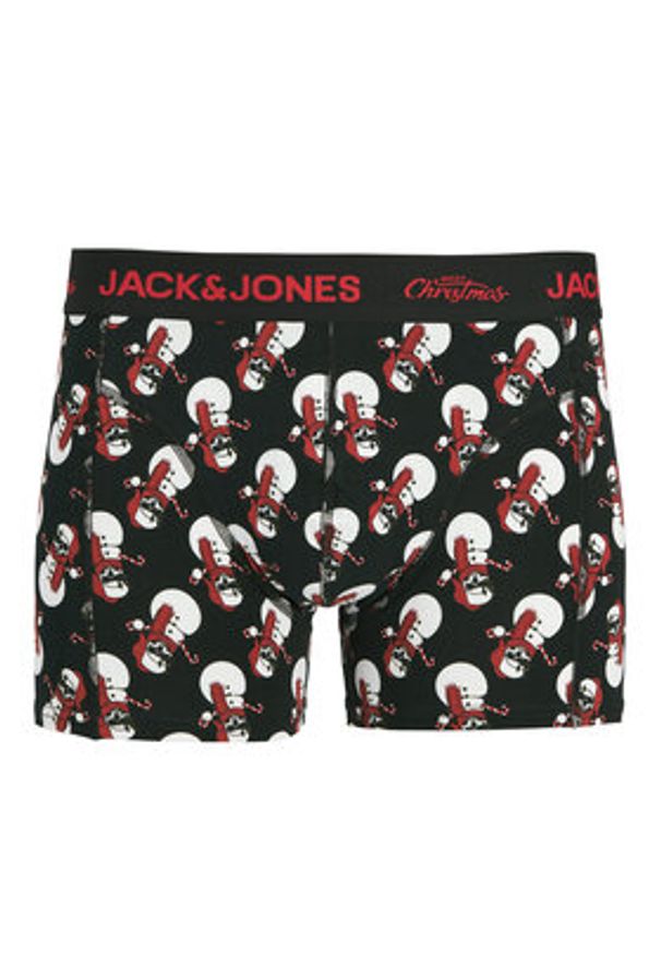 Jack & Jones Komplet bokserki i skarpety Snow Skulls Giftbox 12285138 Czarny. Kolor: czarny. Materiał: bawełna