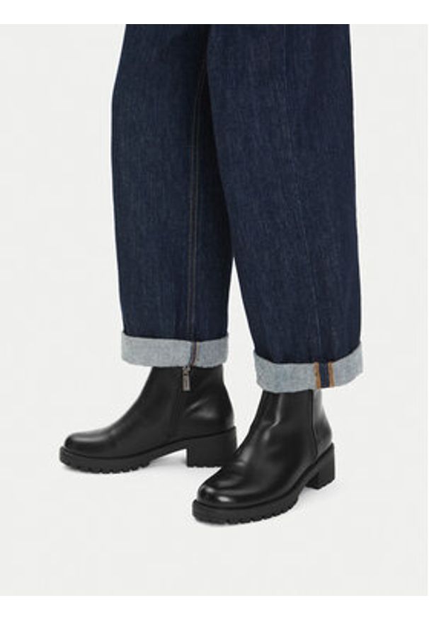 Jenny - JENNY Botki CEO-JILL HY12618-3 Czarny. Kolor: czarny. Materiał: materiał, syntetyk