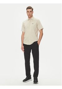 BOSS Koszula Excurse 50540196 Beżowy Regular Fit. Kolor: beżowy. Materiał: bawełna