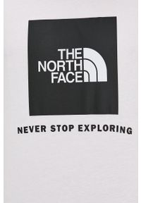 The North Face t-shirt bawełniany kolor biały. Okazja: na co dzień. Kolor: biały. Materiał: bawełna. Wzór: gładki, nadruk. Styl: casual #2