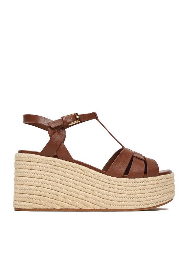 Espadryle Badura. Kolor: brązowy