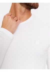 Trussardi Jeans - Trussardi Longsleeve 52T00763 Biały Regular Fit. Kolor: biały. Materiał: bawełna. Długość rękawa: długi rękaw #4