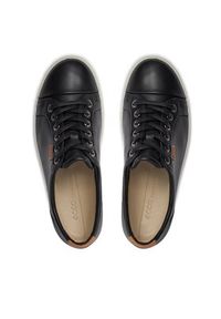 ecco - ECCO Sneakersy Soft 7 Ladies 43000301001 Czarny. Kolor: czarny. Materiał: skóra #6