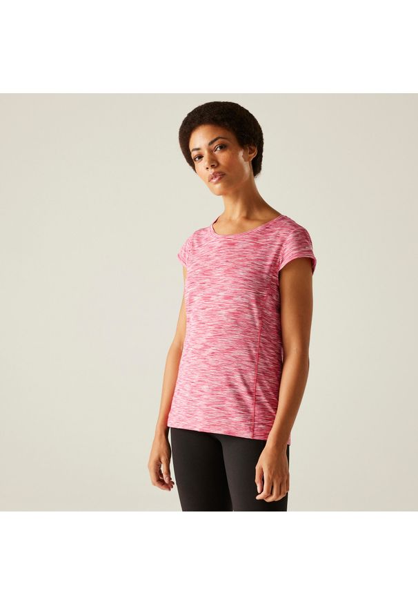 Regatta - Hyperdimension II damska koszulka. Kolor: różowy. Sport: turystyka piesza
