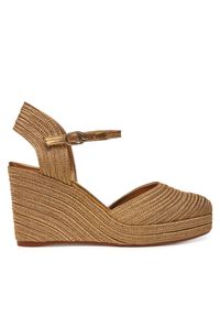 Castañer Espadryle Carolyn/142 023115 Złoty. Kolor: złoty. Materiał: materiał