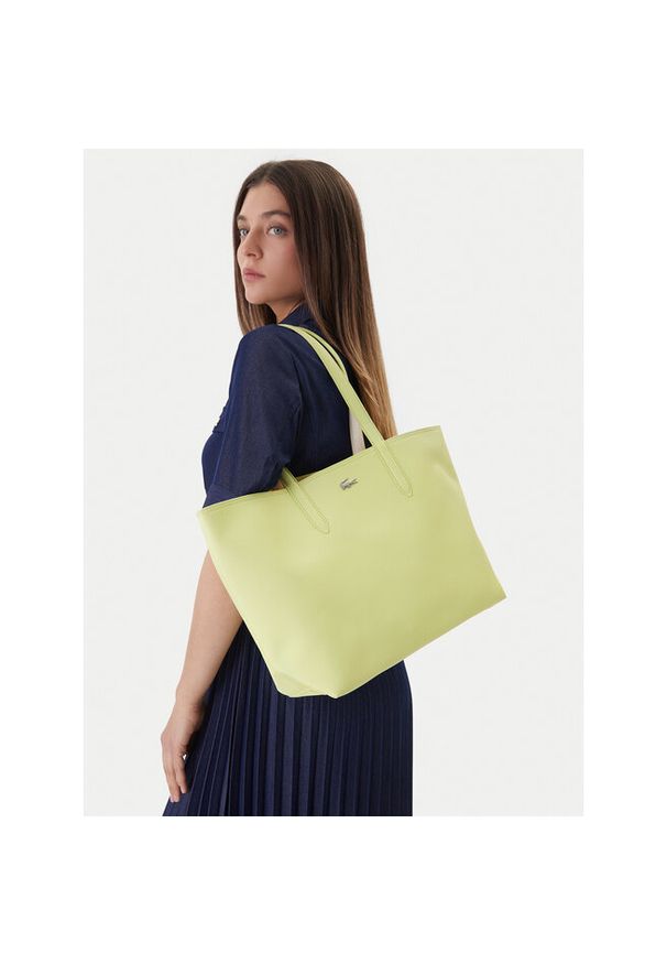 Torebka Lacoste. Kolor: zielony