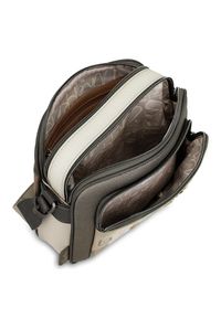 Torebka damska Anekke, mała zapinana na zamek z regulowanym paskiem na ramię, multikolor, 42703-516. Kolor: brązowy. Wzór: aplikacja, haft. Dodatki: z haftem. Materiał: zdobione. Styl: casual, elegancki. Rodzaj torebki: na ramię #9