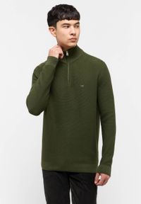 Mustang Style: Everett Rifle Green 1015474 6514 MĘSKI SWETER #1