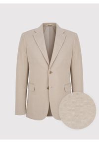 Pako Lorente - PAKO LORENTE – Dzianinowa marynarka w kolorze beżowym. Kolor: czerwony, beżowy. Materiał: dzianina. Sezon: wiosna #2