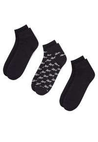 Zestaw 3 par niskich skarpet unisex Reebok. Kolor: czarny
