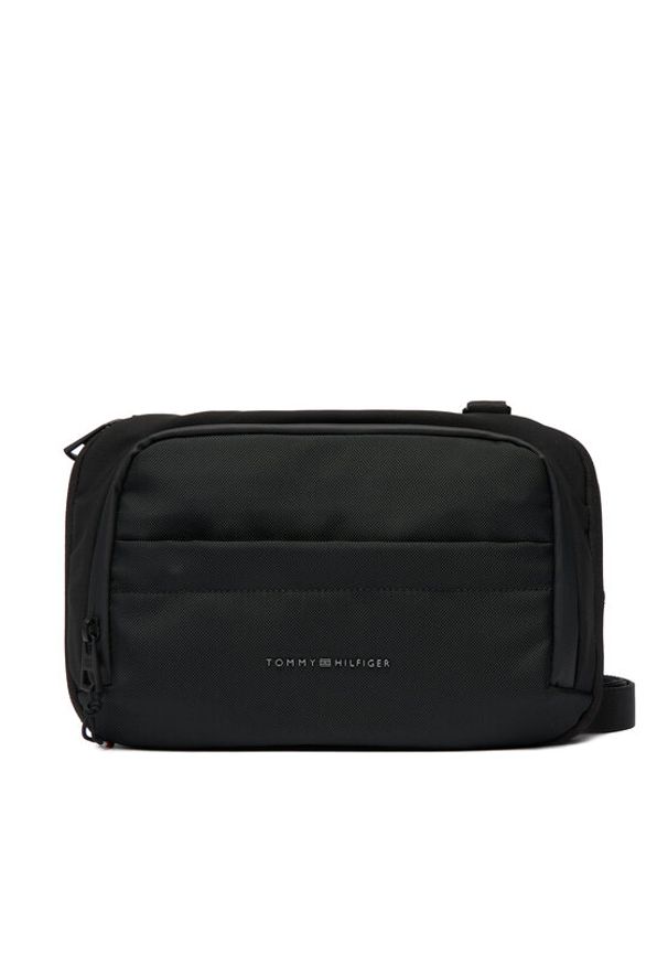 TOMMY HILFIGER - Tommy Hilfiger Plecak Th Travel Packable Backpack AM0AM14037 Czarny. Kolor: czarny. Materiał: materiał