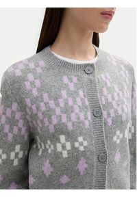 Tom Tailor Denim Kardigan 1043970 Szary Regular Fit. Kolor: szary. Materiał: syntetyk #3