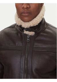 Guess Kożuch M5BL28 W2310 Brązowy Regular Fit. Kolor: brązowy. Materiał: syntetyk #6