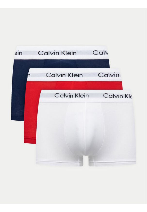 Calvin Klein Underwear Komplet 3 par bokserek 0000U2664G Kolorowy Regular Fit. Materiał: bawełna. Wzór: kolorowy